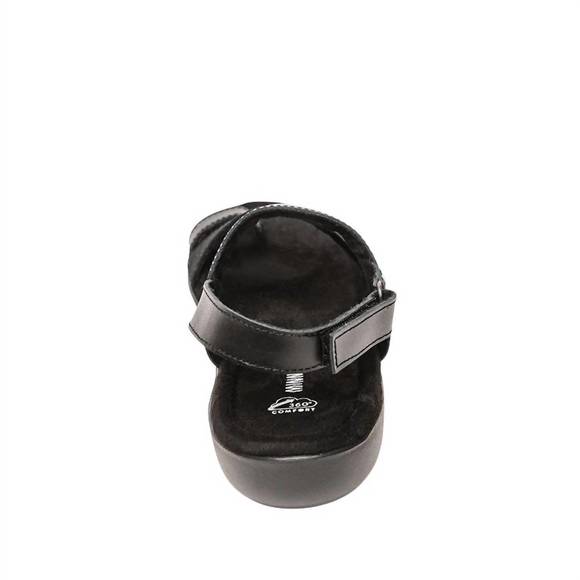 NEW MINNETONKA women's salma sandal in black closeouts - Picture 4 of 5